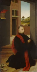 Retrato de um doador masculino, c.1455